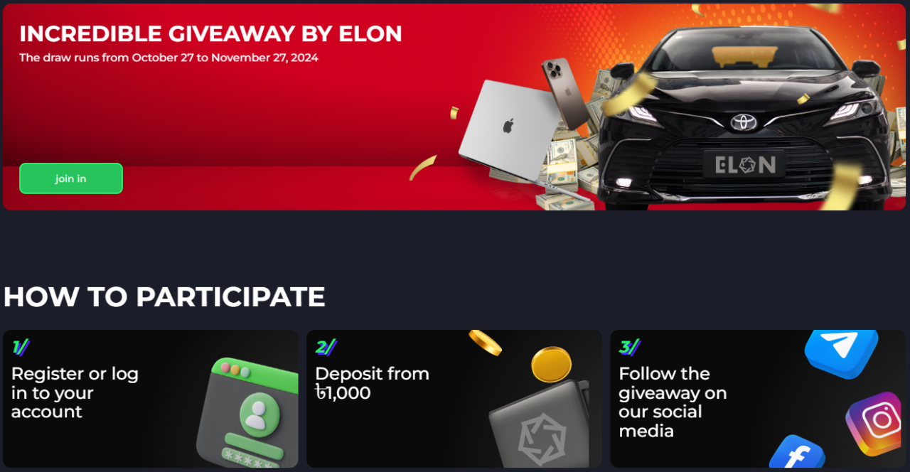 ElonBet Casino Promo Code Bonus250